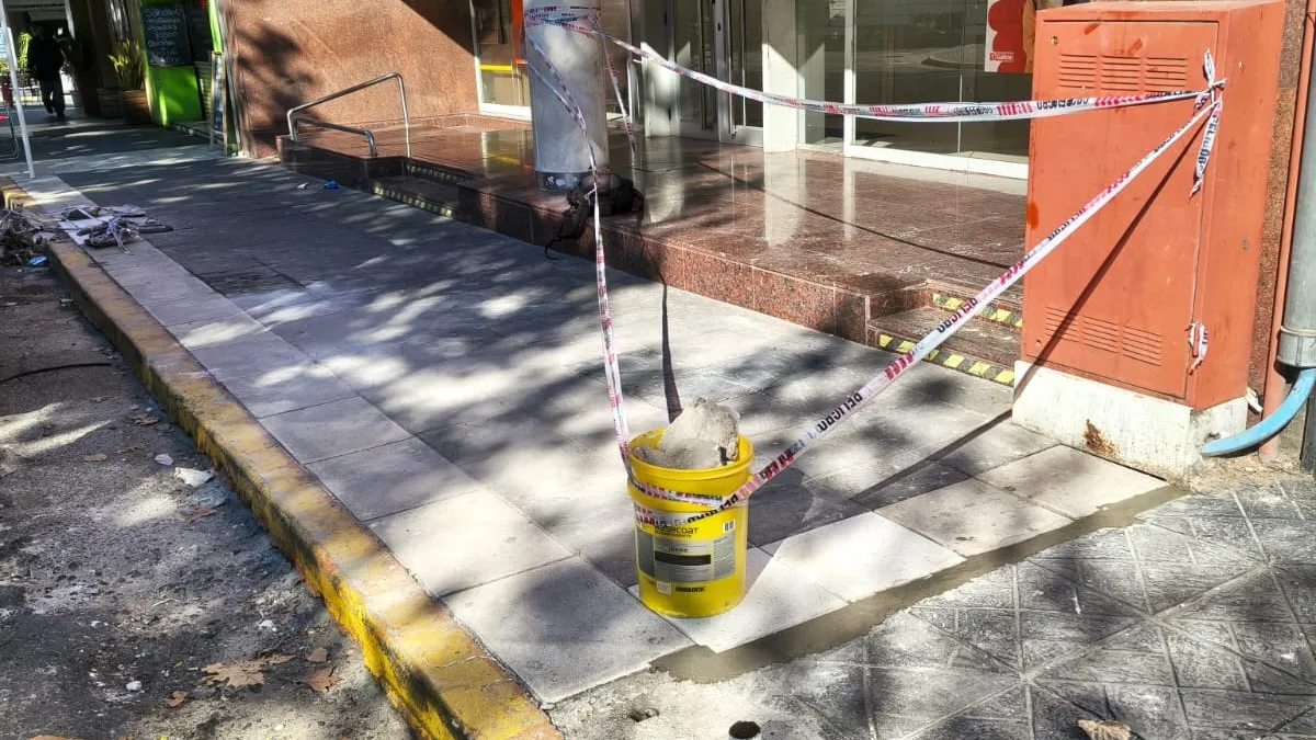 Acceso exterior en Concordia antes de la intervención